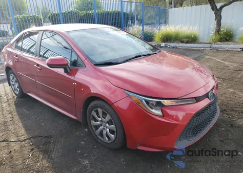 2020 Toyota Corolla Le z USA, uszkodzony, nr VIN 5YFEPRAE2LP079259